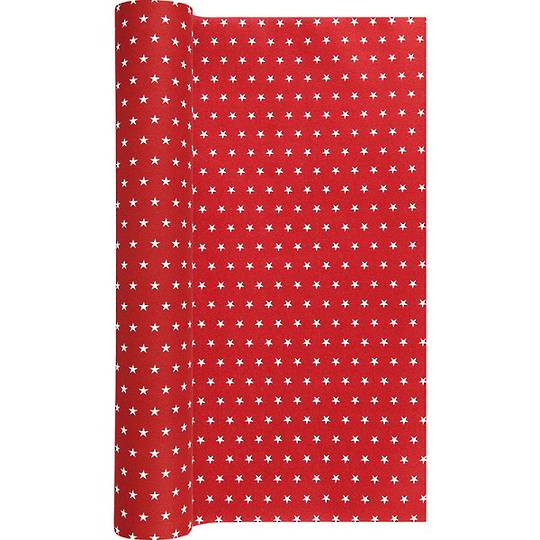 Paper Table Runner, Mini Stars Red 40x490cm *ETA Nov